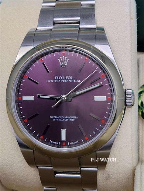 rolex 36mm red grape|rolex 39mm red grape dial.